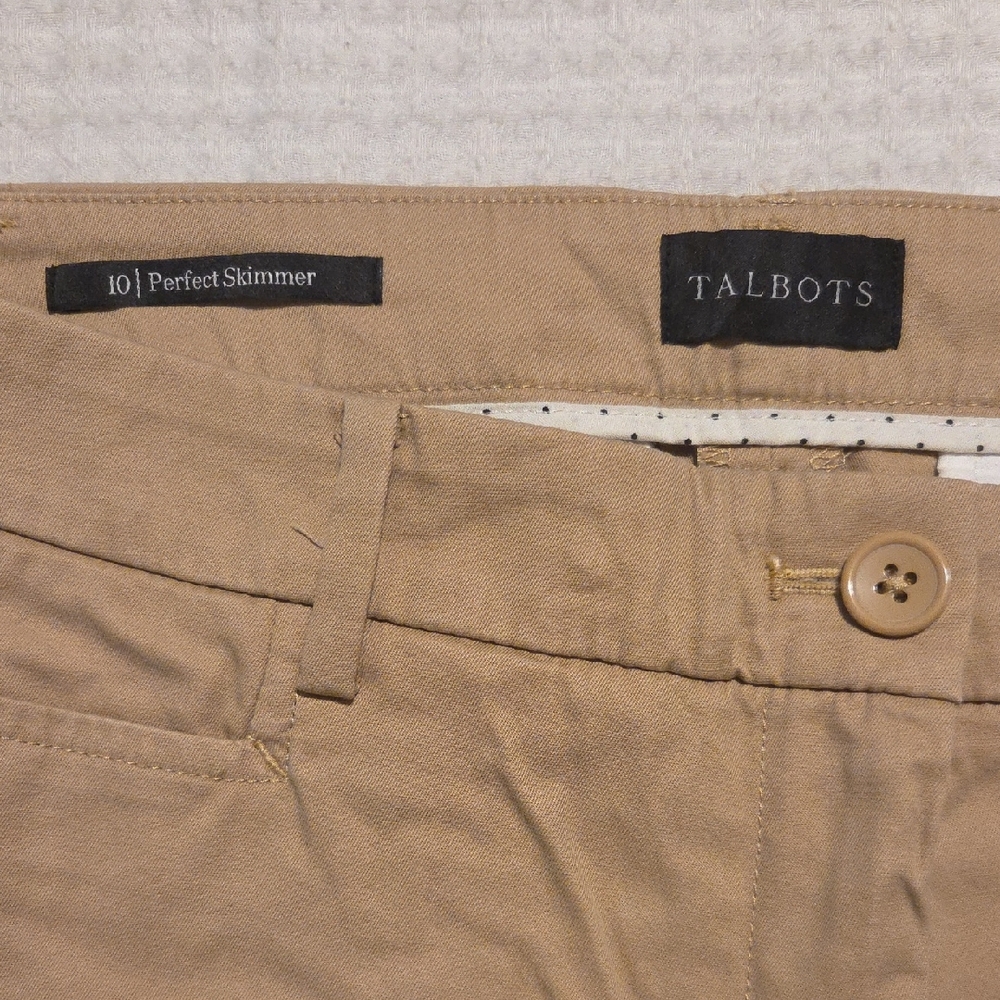 Talbots Women's Tan Perfect Skimmer Pants